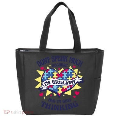 Brilliant Autism Awareness Quote Tote Bag