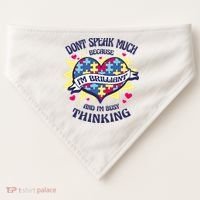 Brilliant Autism Awareness Quote USA-Made Doggie Bandana thumb 0