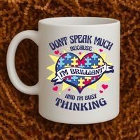 Brilliant Autism Awareness Quote Coffee Mug thumb 2