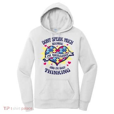 Brilliant Autism Awareness Quote Women's Hoodie