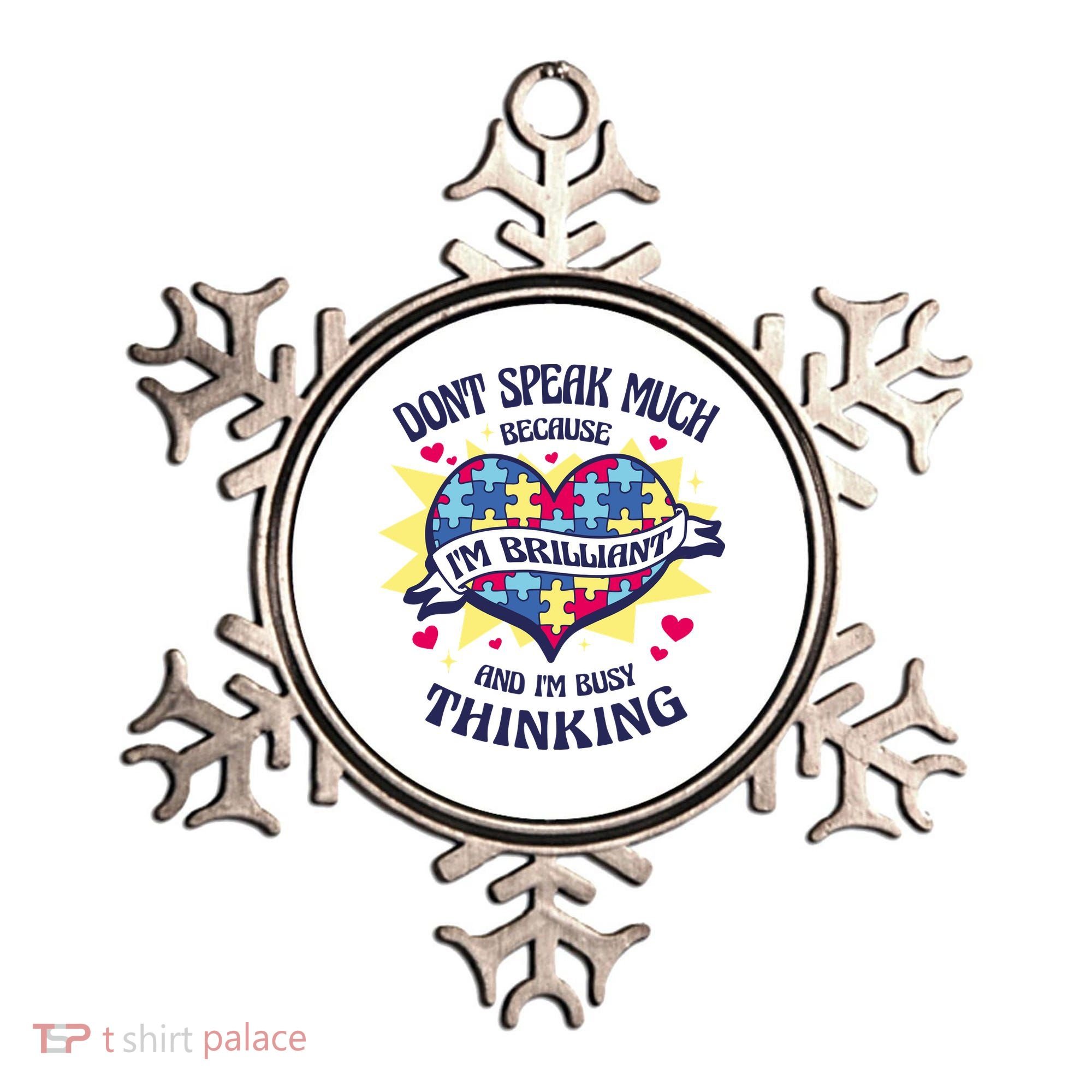 Brilliant Autism Awareness Quote Ornament