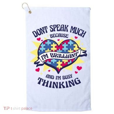 Brilliant Autism Awareness Quote Golf Towel