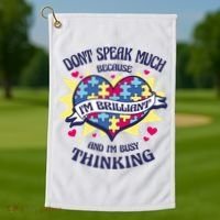 Brilliant Autism Awareness Quote Golf Towel thumb 1