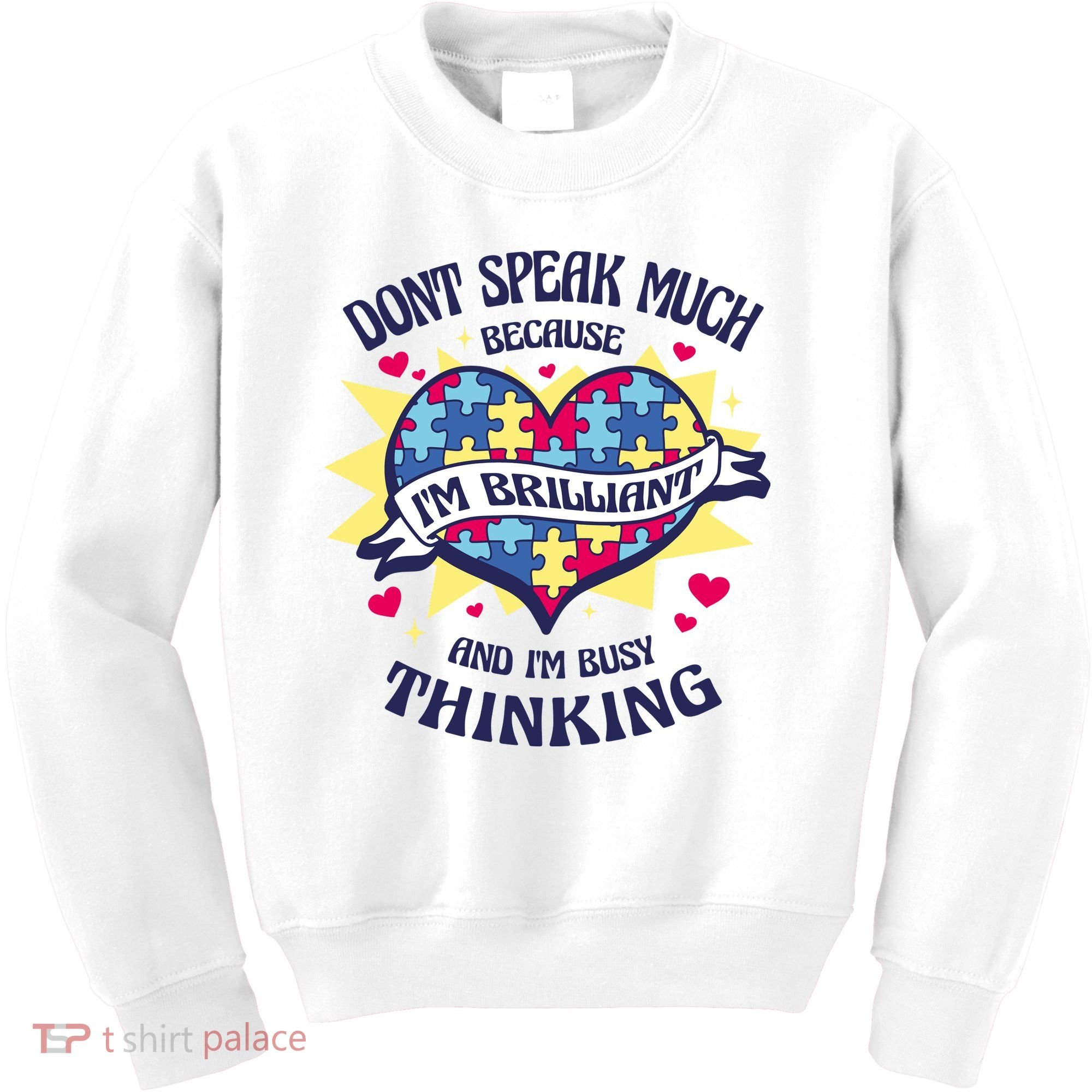 Brilliant Autism Awareness Quote Kids Sweatshirt
