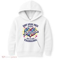 Brilliant Autism Awareness Quote Kids Hoodie thumb 0