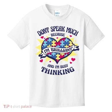 Brilliant Autism Awareness Quote Kids T-Shirt