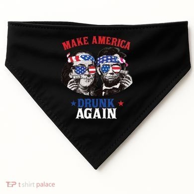 Ben And Abe Make America Drunk Again And Gift USA-Made Doggie Bandana