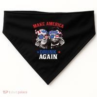 Ben And Abe Make America Drunk Again And Gift USA-Made Doggie Bandana thumb 0