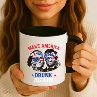 Ben And Abe Make America Drunk Again And Gift Coffee Mug thumb 3