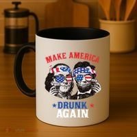 Ben And Abe Make America Drunk Again And Gift Coffee Mug thumb 4