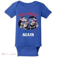 Ben And Abe Make America Drunk Again And Gift Baby Bodysuit thumb 0