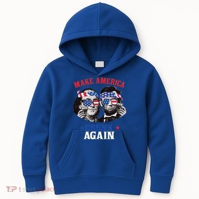 Ben And Abe Make America Drunk Again And Gift Kids Hoodie