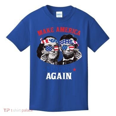 Ben And Abe Make America Drunk Again And Gift Kids T-Shirt