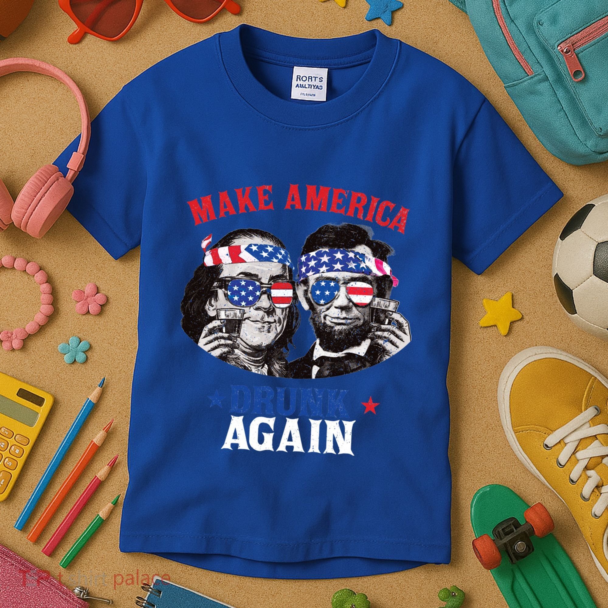 Ben And Abe Make America Drunk Again And Gift Kids T-Shirt