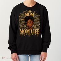 Black African American Mom Life Women's Sweatshirt thumb 0