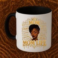Black African American Mom Life Coffee Mug thumb 2