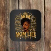 Black African American Mom Life Coaster thumb 0
