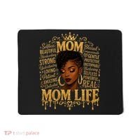Black African American Mom Life Mousepad thumb 0