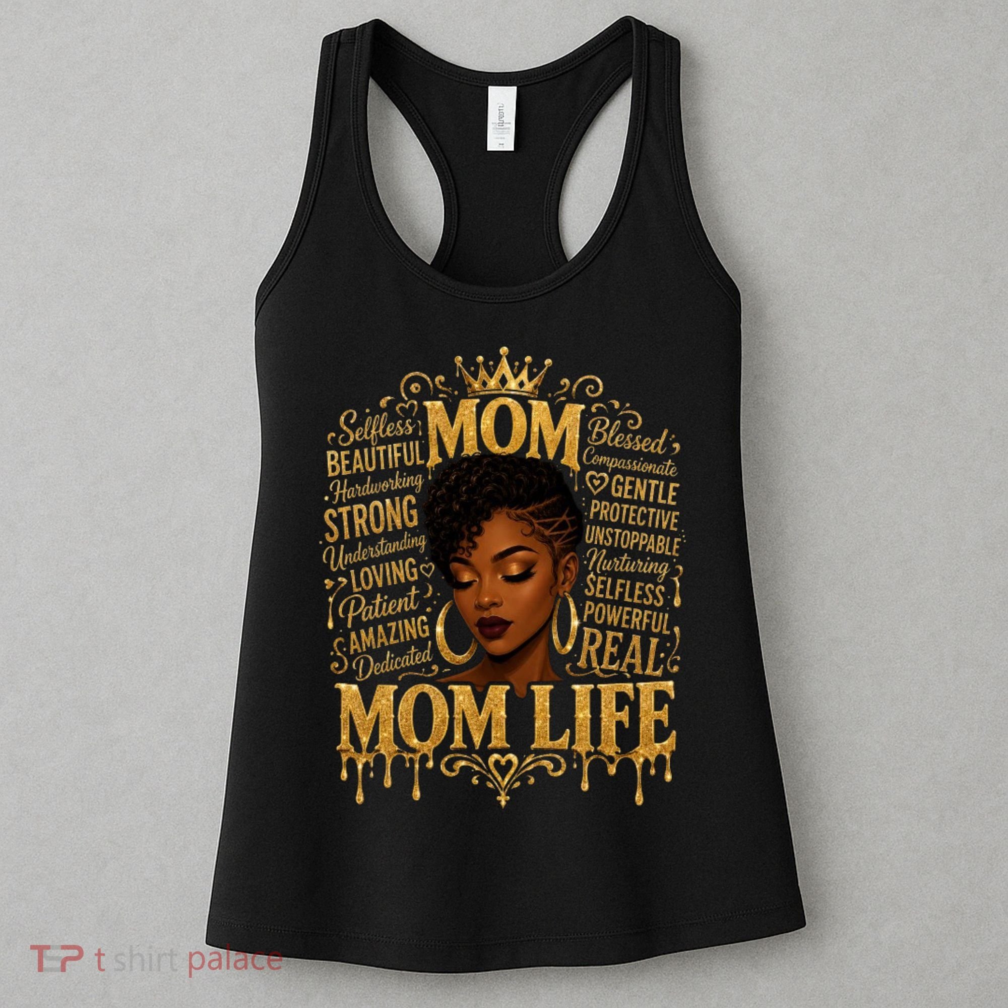 Black African American Mom Life Women's Tank Top