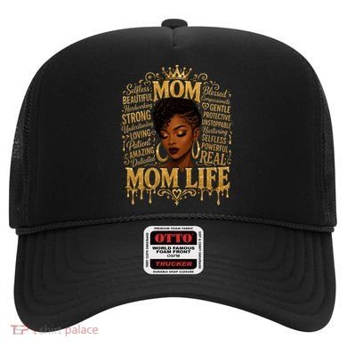 Black African American Mom Life Hat
