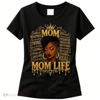 Black African American Mom Life Women's T-Shirt