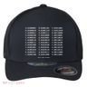 Binary Alphabet Abc + Numbers In Binary Code Flexfit Unipanel Trucker Cap