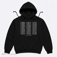 Binary Alphabet Abc + Numbers In Binary Code Hoodie thumb 0