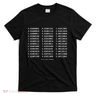 Binary Alphabet Abc + Numbers In Binary Code T-Shirt