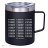 Binary Alphabet Abc + Numbers In Binary Code 12oz Stainless Steel Coffee Mug