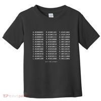 Binary Alphabet Abc + Numbers In Binary Code Toddler T-Shirt thumb 0