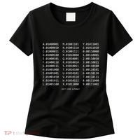 Binary Alphabet Abc + Numbers In Binary Code Women's T-Shirt thumb 0