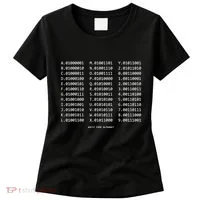 Binary Alphabet Abc + Numbers In Binary Code Women's T-Shirt thumb 0