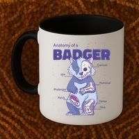 Badger Animal Anatomy Coffee Mug thumb 2