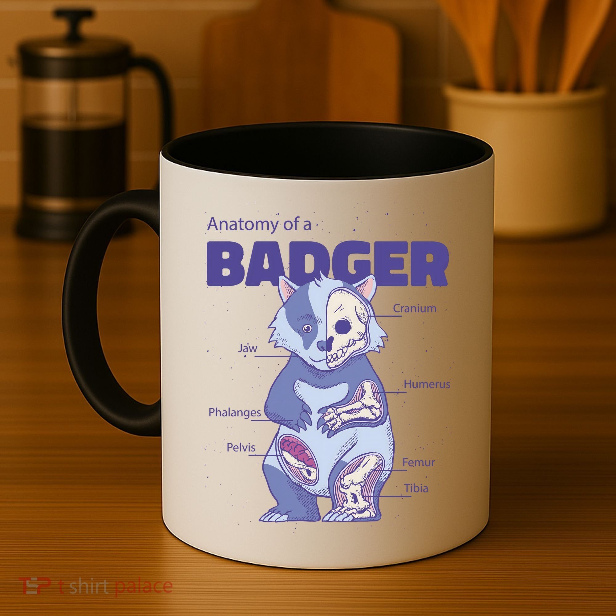 Badger Animal Anatomy Coffee Mug