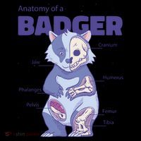 Badger Animal Anatomy Coffee Mug thumb 5