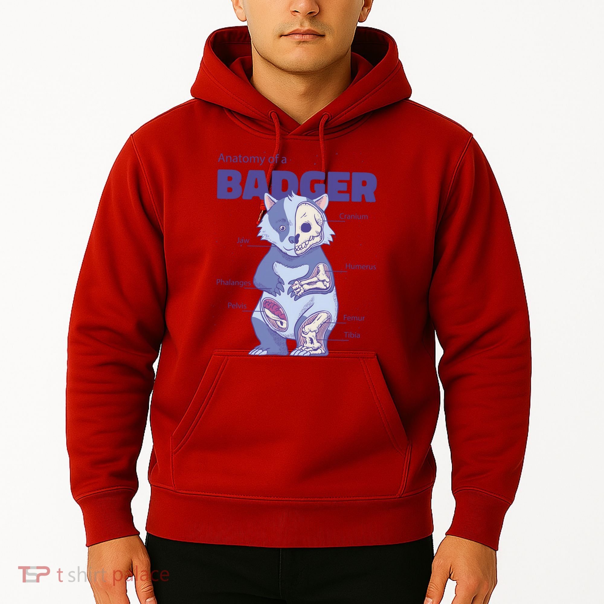 Badger Animal Anatomy Hoodie