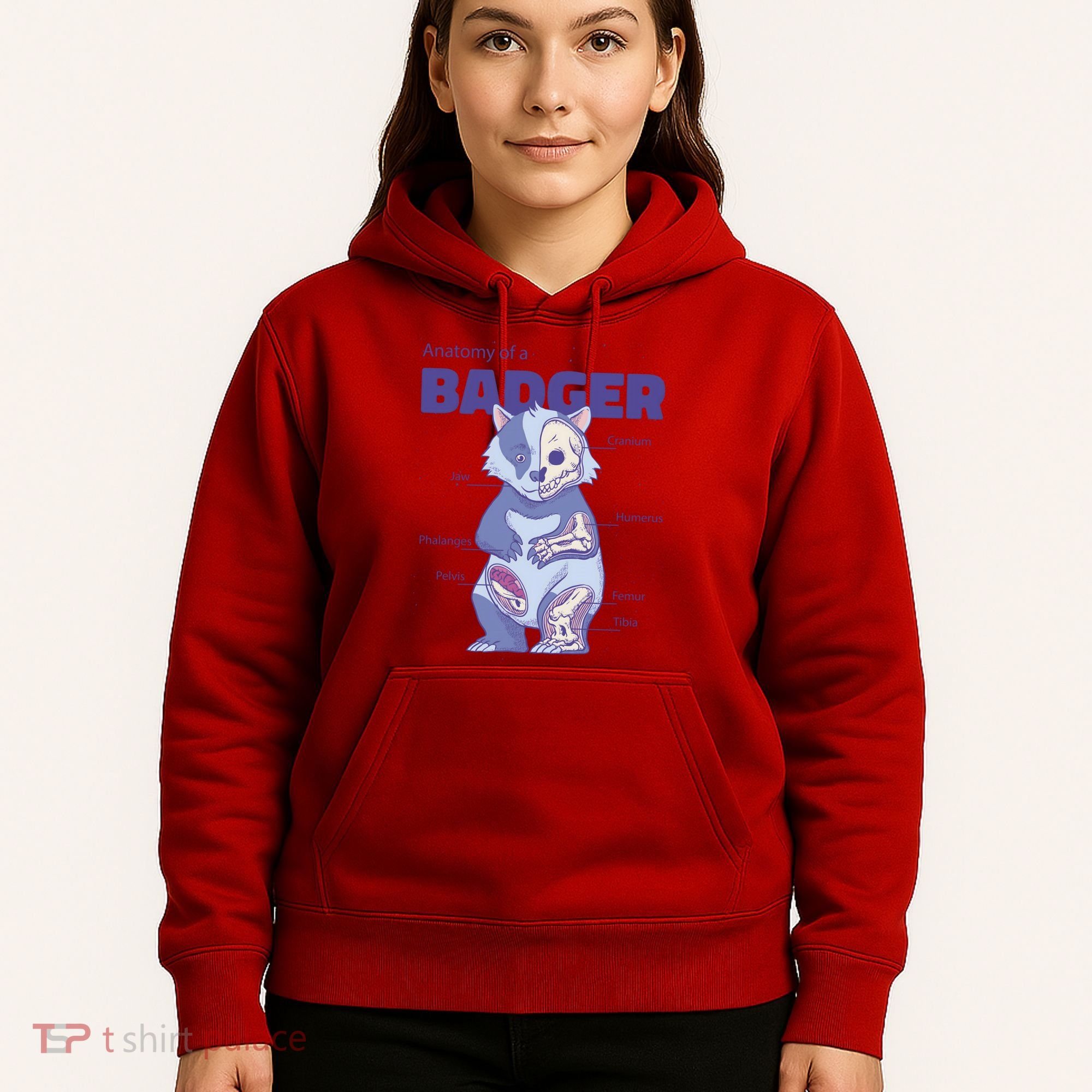Badger Animal Anatomy Hoodie