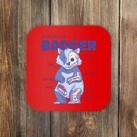 Badger Animal Anatomy Coaster thumb 0