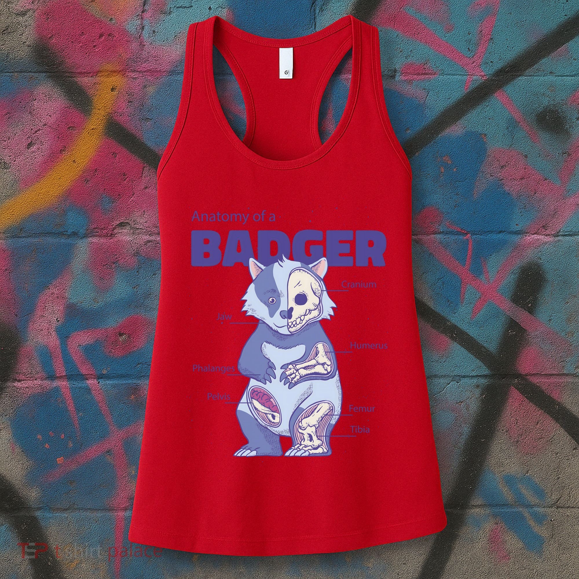 Badger Animal Anatomy Women's Tank Top