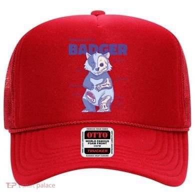 Badger Animal Anatomy Hat
