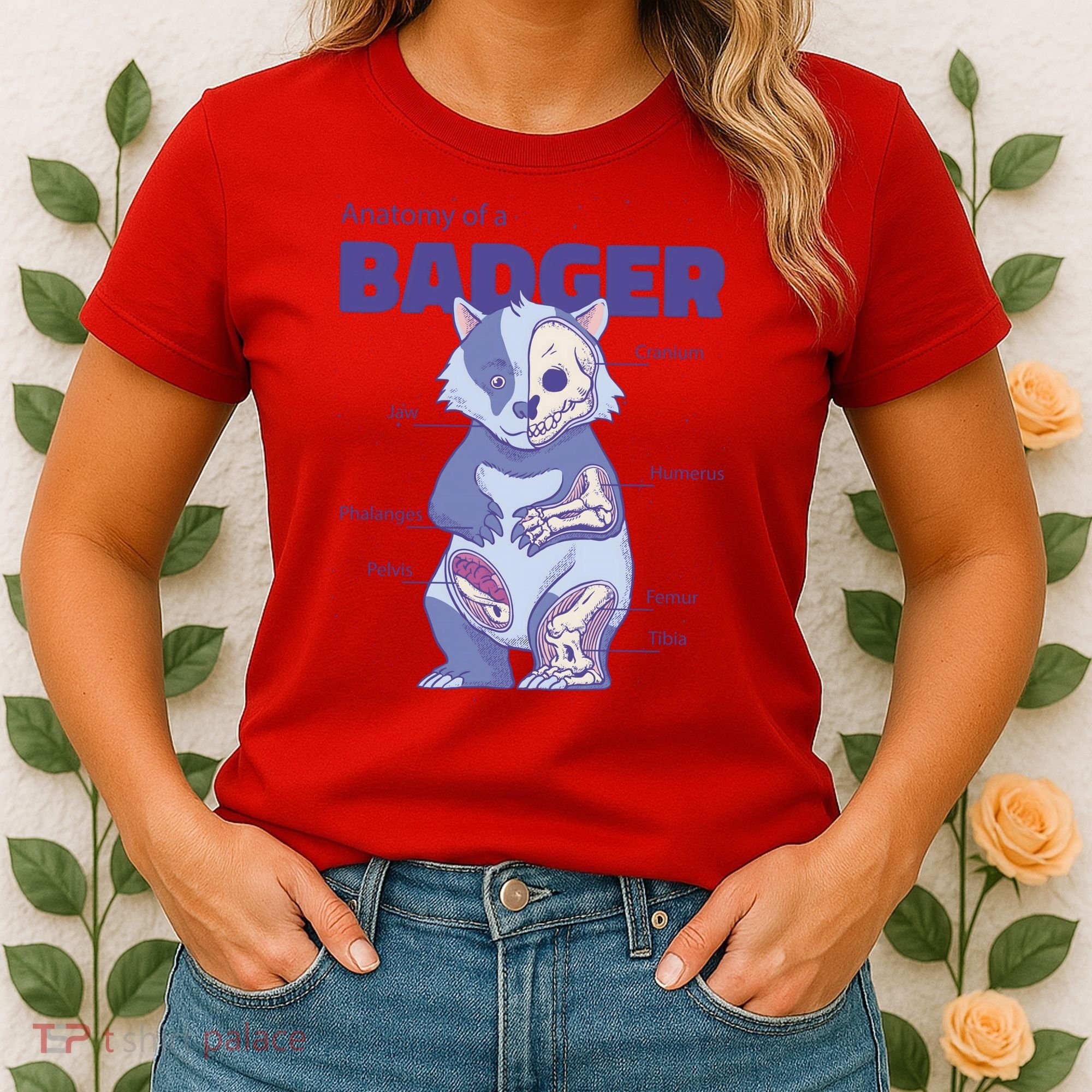 Badger Animal Anatomy Women's T-Shirt