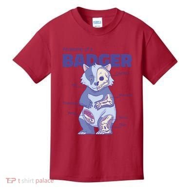 Badger Animal Anatomy Kids T-Shirt