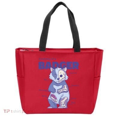 Badger Animal Anatomy Tote Bag