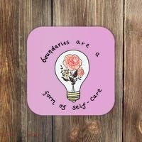 Boundaries Are A Form Of Selfcare Coaster thumb 0