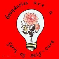 Boundaries Are A Form Of Selfcare Santa Hat thumb 1