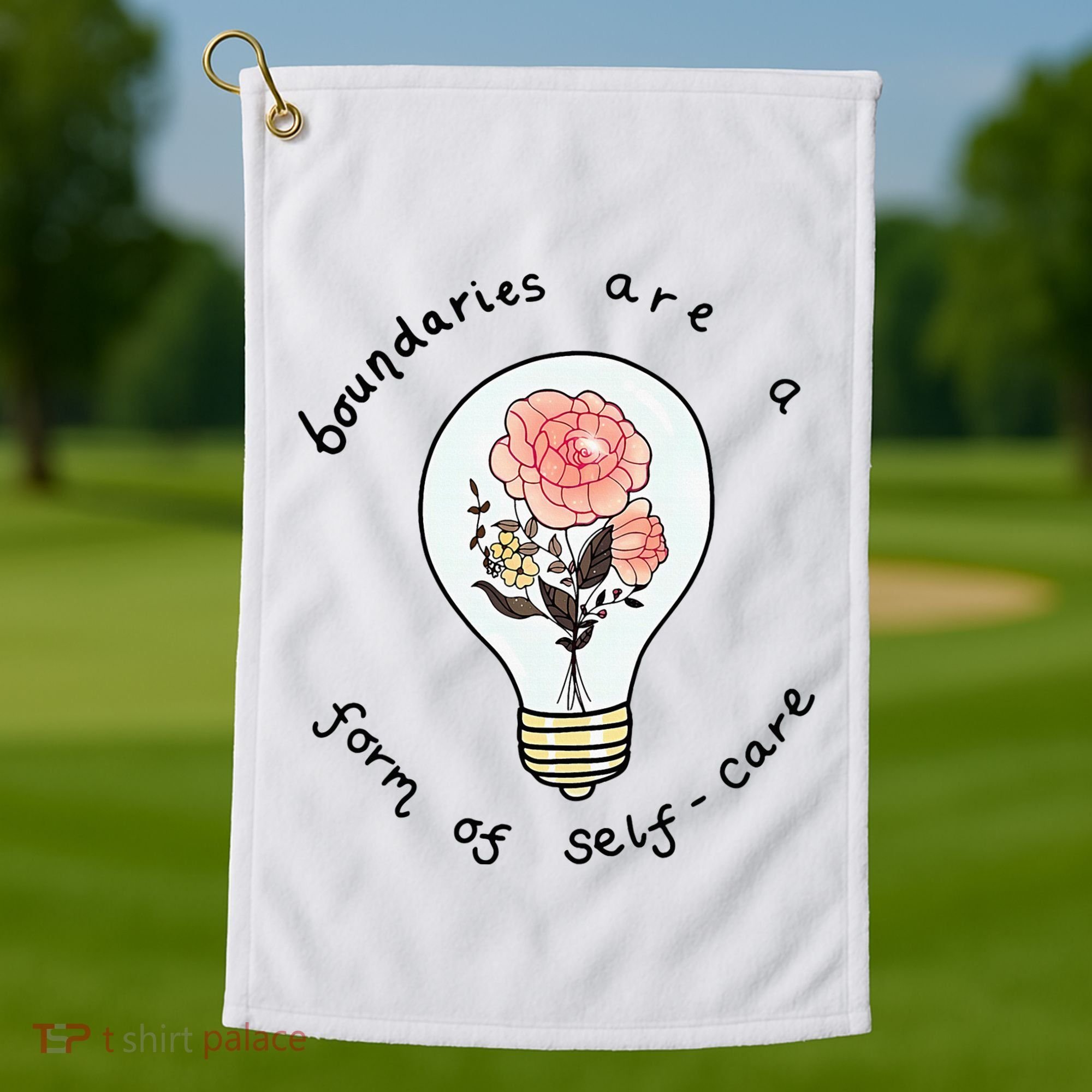 Boundaries Are A Form Of Selfcare Golf Towel