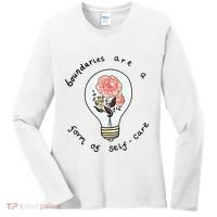 Boundaries Are A Form Of Selfcare Women's Long Sleeve Shirt thumb 0