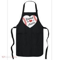 Baseball Auntie Aunt Heart Softball Apron thumb 0