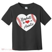 Baseball Auntie Aunt Heart Softball Toddler T-Shirt thumb 0