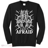 Biblically Accurate Angel Be Not Afraid Bible Angel Sweatshirt thumb 0
